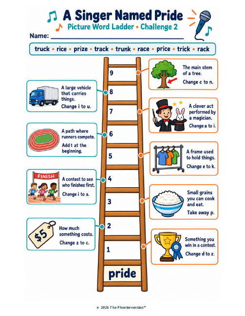 A Singer Named Pride: Challenge 2 printable preview
